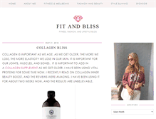 Tablet Screenshot of fitandbliss.com